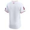 Los Angeles Angels Nike Home Elite Patch Jersey - White - Detail View
