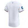 Miami Marlins Nike Home Elite Patch Jersey - White - Detail View
