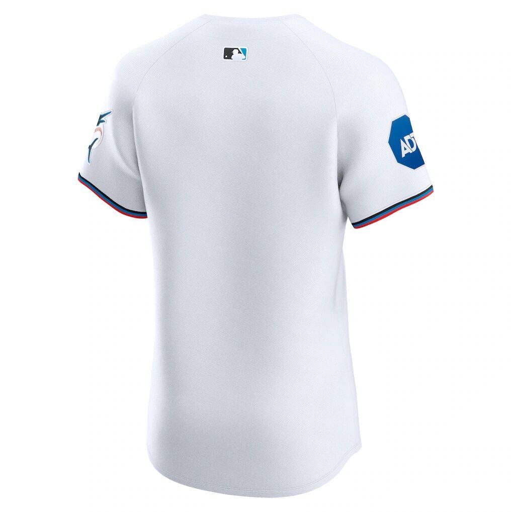 Miami Marlins Nike Home Elite Patch Jersey