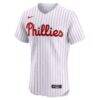 Philadelphia Phillies Nike Home Elite Jersey - White - Side View