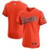 Baltimore Orioles Nike Alternate Vapor Premier Elite Patch Jersey - Orange - Front View