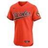 Baltimore Orioles Nike Alternate Vapor Premier Elite Patch Jersey - Orange - Side View