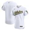 Athletics Nike Home Elite Jersey - White - Front View