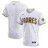 San Diego Padres Nike Home Elite Jersey - White - Front View