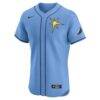 Tampa Bay Rays Nike Alternate Vapor Premier Elite Patch Jersey - - Side View