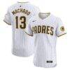 Manny Machado San Diego Padres Nike Home Elite Jersey - White - Front View