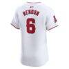 Anthony Rendon Los Angeles Angels Nike Home Elite Player Jersey - White - Detail View