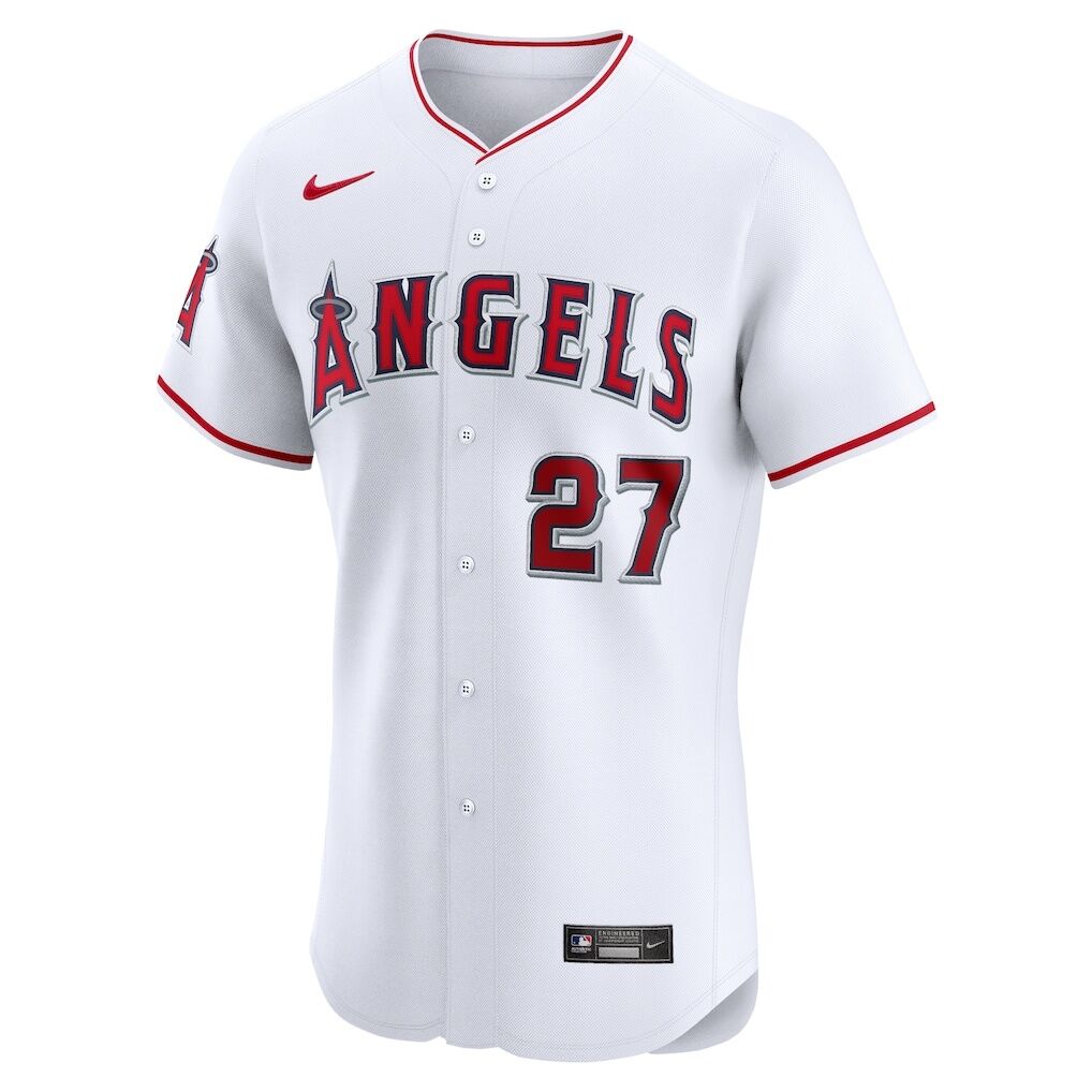 Mike Trout Los Angeles Angels Nike Home Elite Player Jersey