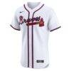Matt Olson Atlanta Braves Nike Home Elite Player Jersey - White - Back View