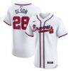 Matt Olson Atlanta Braves Nike Home Elite Player Jersey - White - Front View