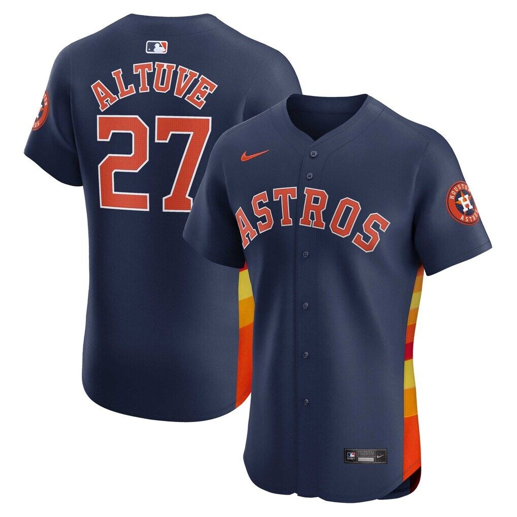 Jose Altuve Houston Astros Nike Alternate Elite Player Jersey