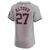 Jose Altuve Houston Astros Nike Road Elite Player Jersey - Gray - Detail View