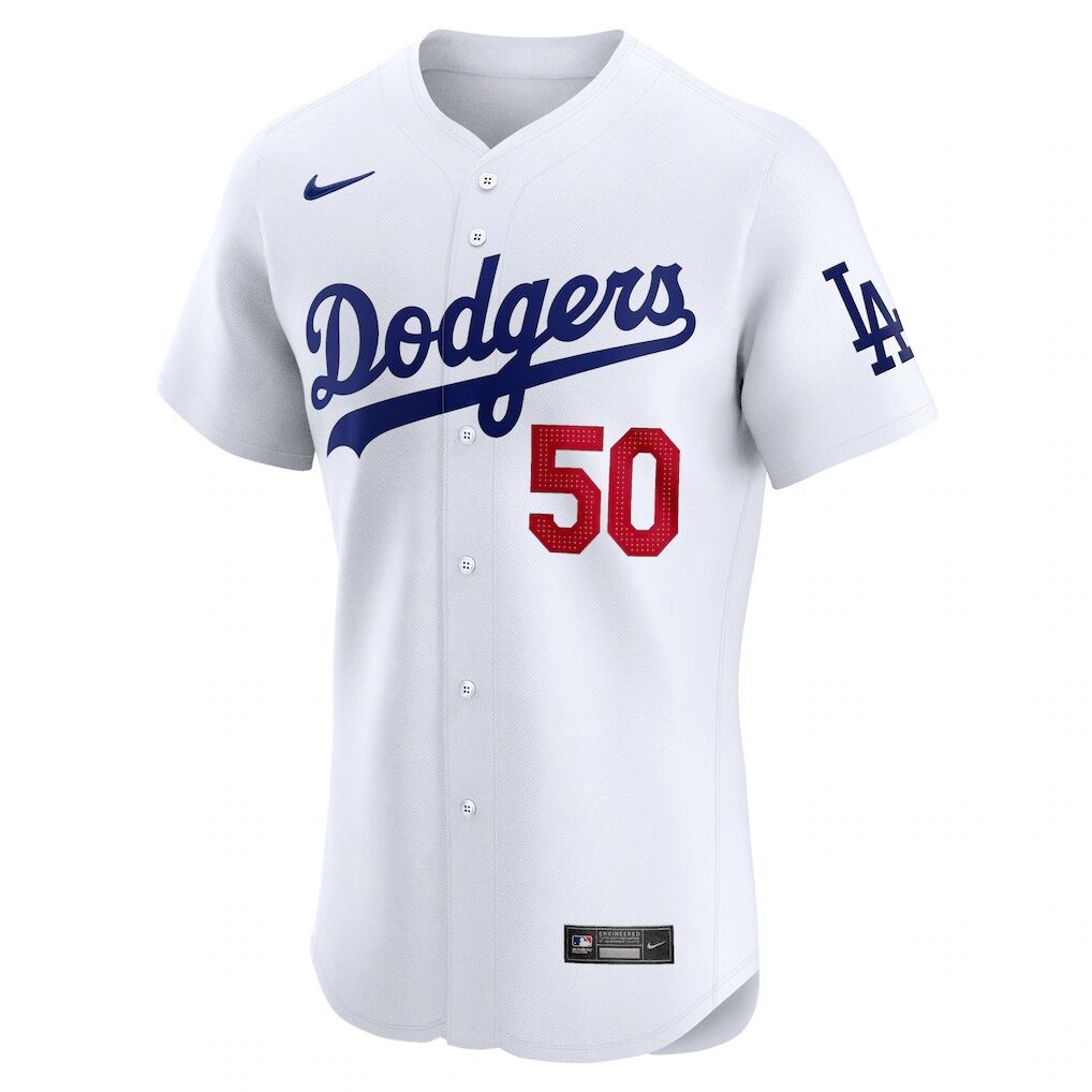 Mookie Betts Los Angeles Dodgers Nike Home Elite Jersey
