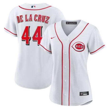 Elly De La Cruz Cincinnati Reds Nike Women's Home Replica Jersey - White - Front View