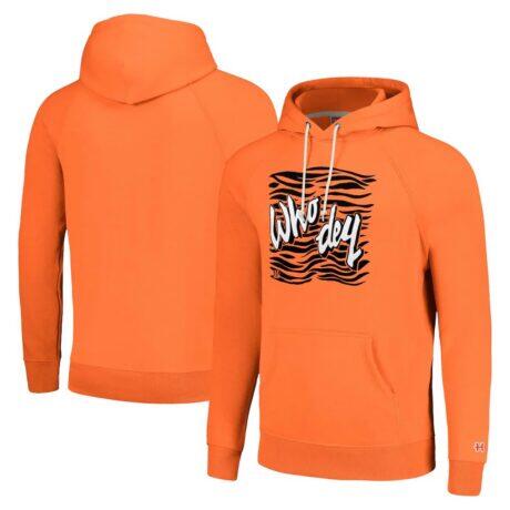 Cincinnati Bengals Homage Unisex Hyperlocal Raglan Pullover Hoodie