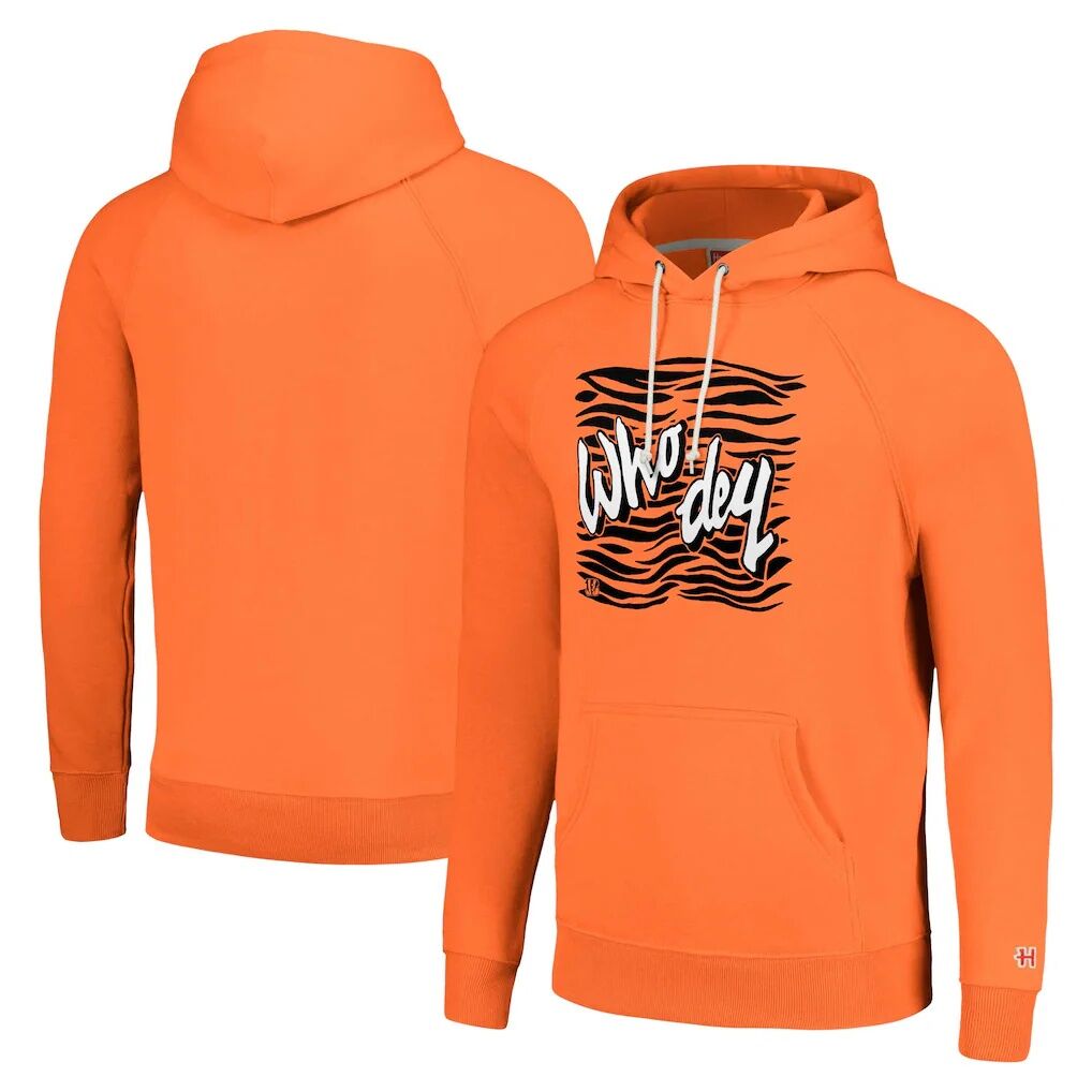 Cincinnati Bengals Homage Unisex Hyperlocal Raglan Pullover Hoodie