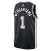Victor Wembanyama San Antonio Spurs Nike Unisex Swingman Jersey - Black - Detail View