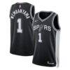 Victor Wembanyama San Antonio Spurs Nike Unisex Swingman Jersey - Black - Front View