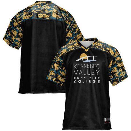 Kennebec Valley Community College GameDay Greats Football Jersey - Black - Front View