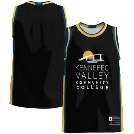 Kennebec Valley Community College GameDay Greats Lightweight Basketball Jersey - Black - Front View