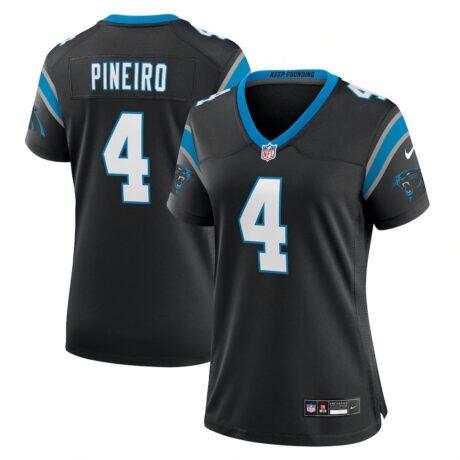 Eddy Pineiro Carolina Panthers Nike Women's Team Game Jersey - Black - Front View