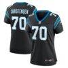 Brady Christensen Carolina Panthers Nike Women's Team Game Jersey - Black - Front View
