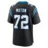 Taylor Moton Carolina Panthers Nike Team Game Jersey - Black - Detail View
