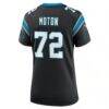 Taylor Moton Carolina Panthers Nike Women's Team Game Jersey - Black - Detail View