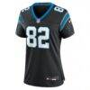 Tommy Tremble Carolina Panthers Nike Women's Team Game Jersey - Black - Side View