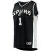Victor Wembanyama San Antonio Spurs Fashion7 Fast Break Replica Jersey - Black - Side View