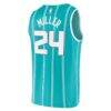 Brandon Miller Charlotte Hornets Fashion7 Fast Break Replica Jersey - Teal - Detail View