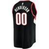 Scoot Henderson Portland Trail Blazers Fashion7 Fast Break Replica Jersey - Black - Detail View