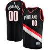 Scoot Henderson Portland Trail Blazers Fashion7 Fast Break Replica Jersey - Black - Front View