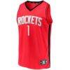 Amen Thompson Houston Rockets Fashion7 Fast Break Replica Jersey - Red - Back View