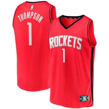 Amen Thompson Houston Rockets Fashion7 Fast Break Replica Jersey - Red - Front View