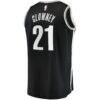 Noah Clowney Brooklyn Nets Fashion7 Fast Break Replica Jersey - Black - Detail View