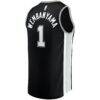 Victor Wembanyama San Antonio Spurs Fashion7 Youth Fast Break Replica Jersey - Black - Detail View