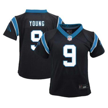 Bryce Young Carolina Panthers Nike Toddler Game Jersey - Black - Front View