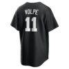 Anthony Volpe New York Yankees Nike Fashion Replica Player Jersey - Black - Detail View