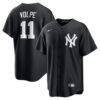 Anthony Volpe New York Yankees Nike Fashion Replica Player Jersey - Black - Front View