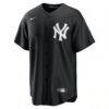 Anthony Volpe New York Yankees Nike Fashion Replica Player Jersey - Black - Side View