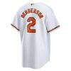 Gunnar Henderson Baltimore Orioles Nike Home Replica Player Jersey - White - Detail View