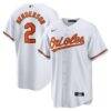 Gunnar Henderson Baltimore Orioles Nike Home Replica Player Jersey - White - Front View