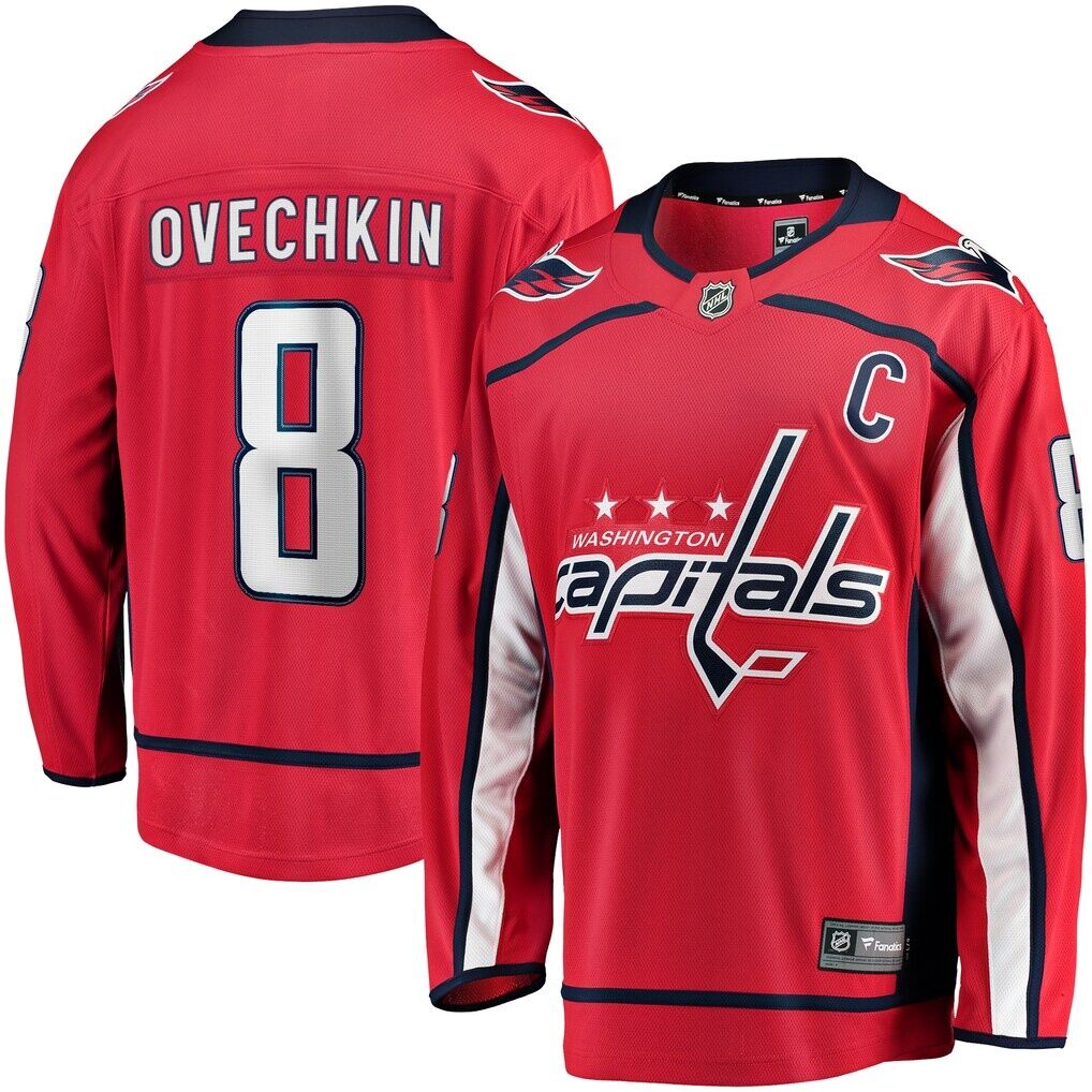 Alexander Ovechkin Washington Capitals Fashion7 Captain Patch Home Breakaway Jersey