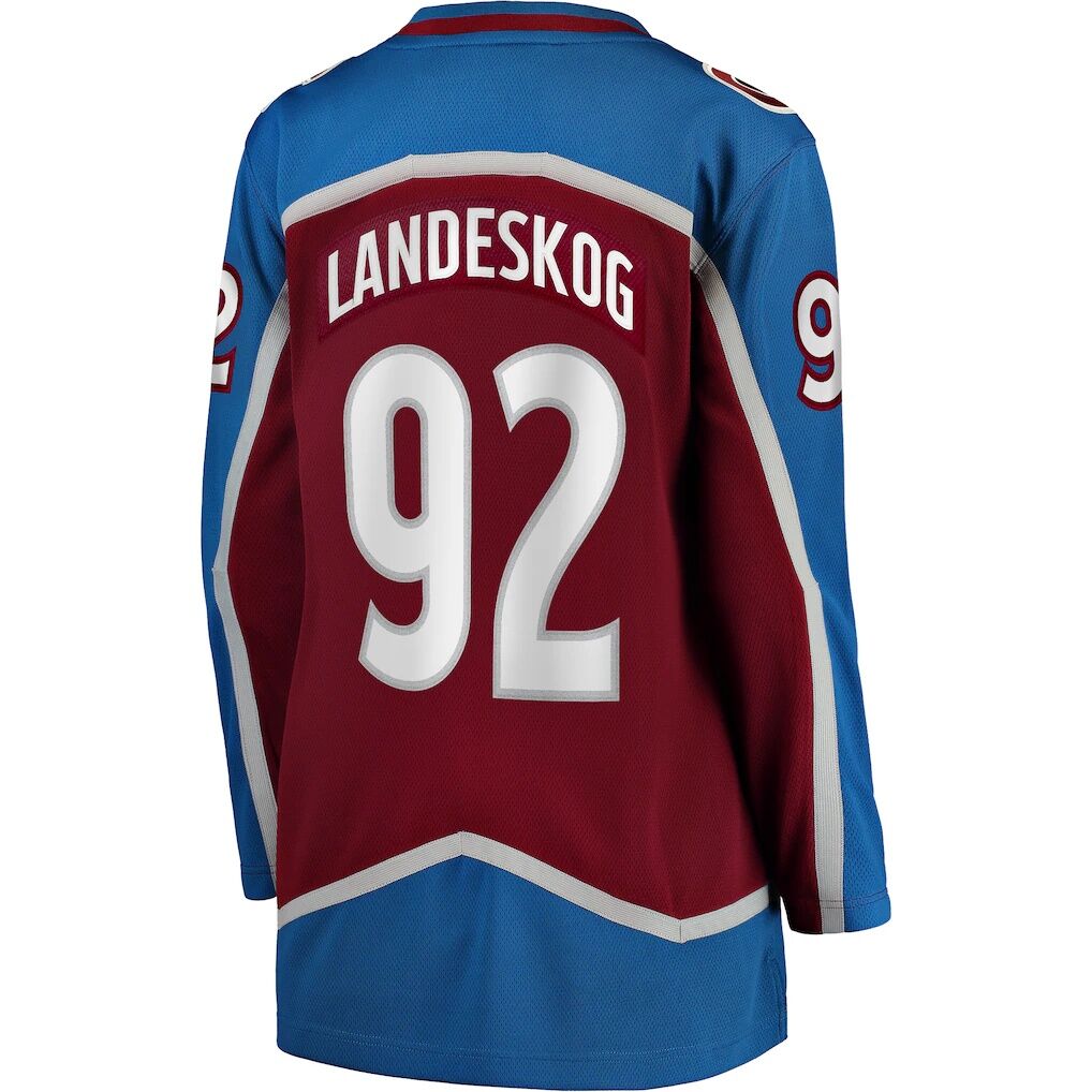 Gabriel Landeskog Colorado Avalanche Fashion7 Women's Captain Patch Home Breakaway Player Jersey - Burgundy
