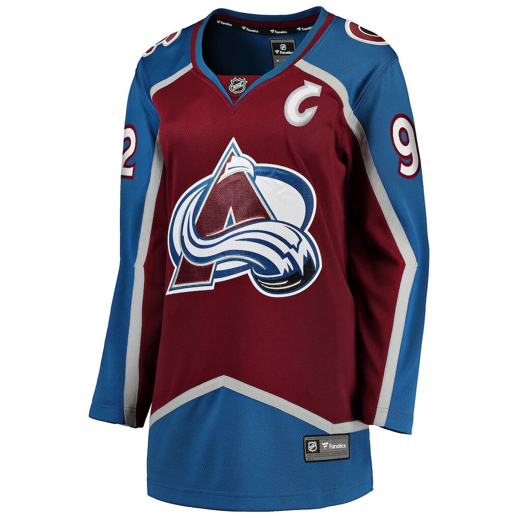 Gabriel Landeskog Colorado Avalanche Fashion7 Women's Captain Patch Home Breakaway Player Jersey - Burgundy