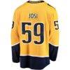 Roman Josi Nashville Predators Fashion7 Home Breakaway Jersey - Gold - Detail View