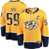 Roman Josi Nashville Predators Fashion7 Home Breakaway Jersey - Gold - Front View