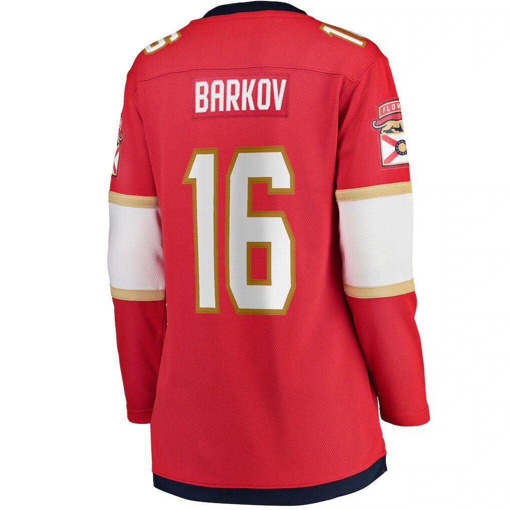 Aleksander Barkov Florida Panthers Fashion7 Women's Captain Patch Home Breakaway Player Jersey