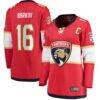 Aleksander Barkov Florida Panthers Fashion7 Women's Captain Patch Home Breakaway Player Jersey - Red - Front View